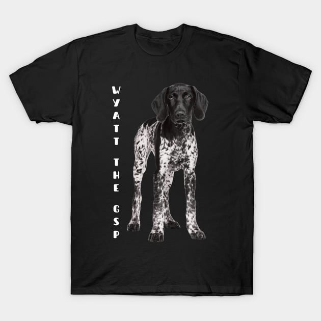 Wyatt the GSP- Gentlemanly Sporty Dog T-Shirt by TaansCreation 